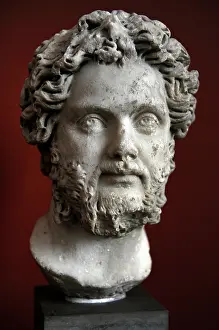 Severus: Septimius Severus (145-211). Roman Emperor. Bust. Carlsberg
