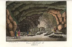 Mummies: Sepulchral cave with mummies of the Guanche