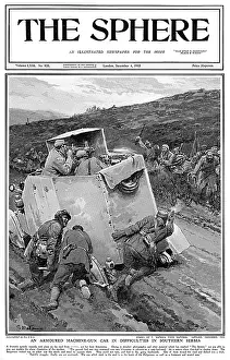 Ambushed: Serbian armoured car is ambushed