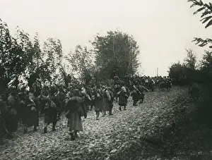 Reinforcements: Serbian reinforcements arriving, WW1