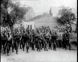 Forwards: Serbian Soldiers Marching Forwards