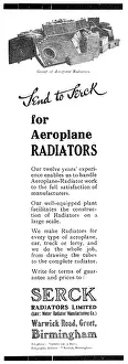 Serck: Serck Aeroplane Radiators 1919