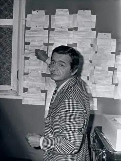 Attaches: Serge Reggiani, French actor, telegrams for performance, Par