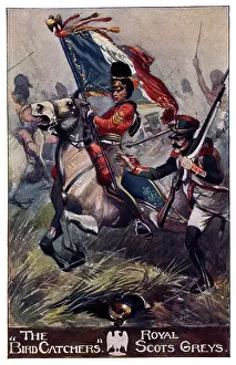 1810s: Sergeant Ewart capturing the French eagle at Waterloo