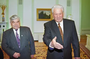 Negotiations: Sergei Sharetsky on visit to Russia, 1996