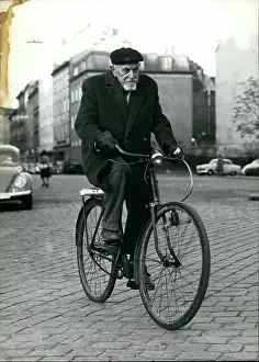 Kilometres: Sergius Von Schultz, elderly cyclist, Munich, Germany