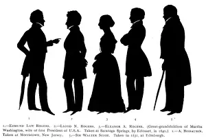 Edouart: Series of silhouettes by August Edouart