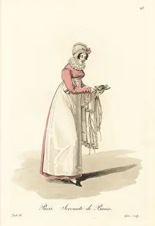 Gatine: Servant at the baths, Paris, early 19th century