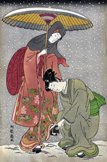 Housemaid: Servant Removes Snow from Geta, 1776