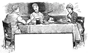Housemaid: SERVANTS AT TABLE