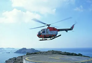 Scillies: Service Helicopter and Round Island - Scillies