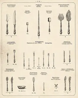 Wurttembergische: Serving forks and knives