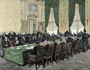 Bismarck: Session of the International Labor Conference. Berlin, Germa