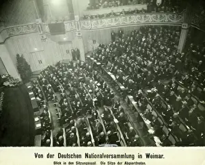Constitution: Session of the National Assembly in Weimar, 1919