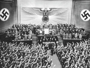 Anthem: Session of the Reichstag in the Kroll Opera House in Berlin