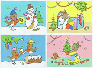 Adair: Set of four colouring cards