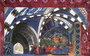 Bakst: Set design by Bakst for L'Apres-midi d'un Faune
