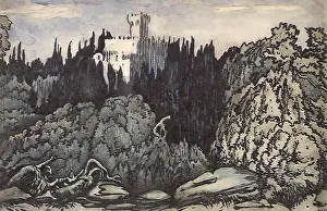 Bakst: Set design by Bakst for Sleeping Beauty