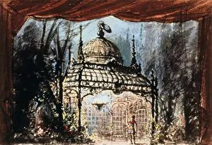 Theresa: Set design for Mozart's Magic Flute, 1791 (1863)