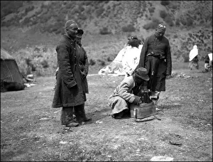 Xinjiang: Setting up a camera shot, Kashgar, western China
