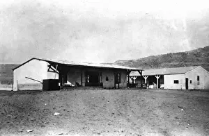 Hoisting: Settlement at Angra-Pequena at the time of flag hoisting