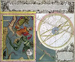 1742: Seutter: The Comet of 1742