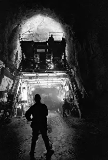 Severomuysky: Severomuysky Tunnel under construction, 1991