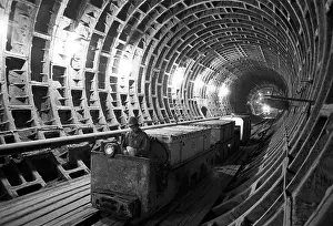 Buryat: Severomuysky Tunnel under construction, 1991