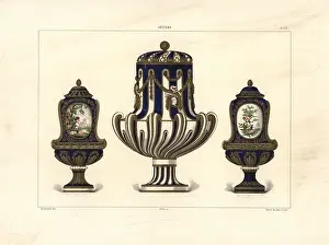 Gillot: Three Sevres vases