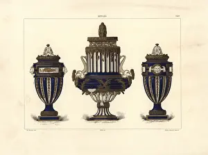 Gillot: Three Sevres vases