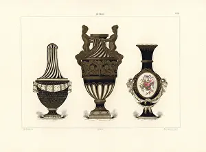 Gillot: Three Sevres vases