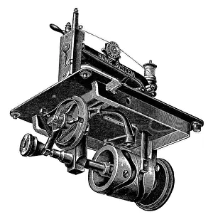 No People: Sewing machine, constructed by Elias Howe