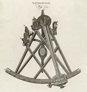 Nautical: Sextant - Enc Brit 1797