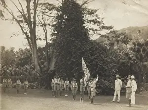 Excellency: Seychelles Scouts being sworn in