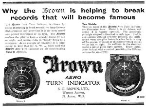 S.g.brown: S.G.Brown Aero Turn Indicator : Model A - Model B