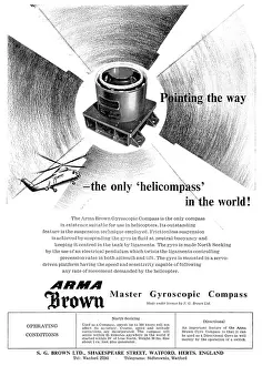 Gyroscopic: S.G.Brown. Armabrown Gyroscopic Compass 1960