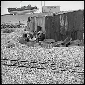 Rnli: A shack on the beach at Dungeness with the RNLI