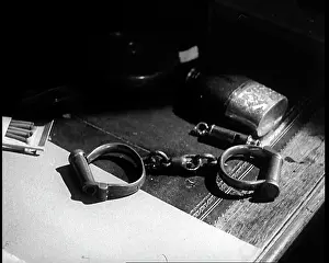 Shackles: Shackles in a Mock Up Of Sherlock Holmes Apartment
