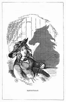 Sporty: Shadow drawing. C.H. Bennett, Equestrian