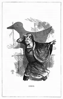 Eminent: Shadow drawing. C.H. Bennett, Goose