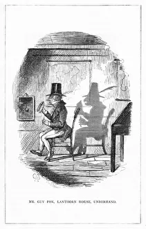 Dynamite: Shadow drawing. C.H. Bennett, Mr Guy Fox