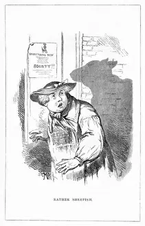 Sheepish: Shadow drawing. C.H. Bennett, Rather Sheepish