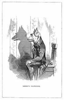 Wolsey: Shadow drawing. C.H. Bennett, Sheeps clothing