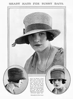 Millinery: Shady hats for sunny days 1925