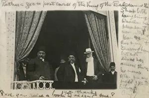 Qajar: The Shah of Persia with the King of Belgium
