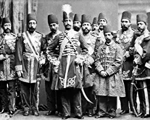 Qajar: Shah of Persia on visit to Britain