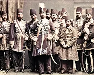 Qajar: Shah of Persia on visit to Britain