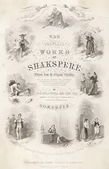 Taming: Shakespeare illustrated title page