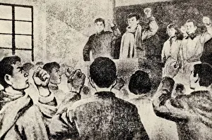 Nanjing: Shanghai Students Take An Oath Against Wang, a