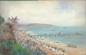 Quatremain: Shanklin looking towards Sandown, Isle of Wight